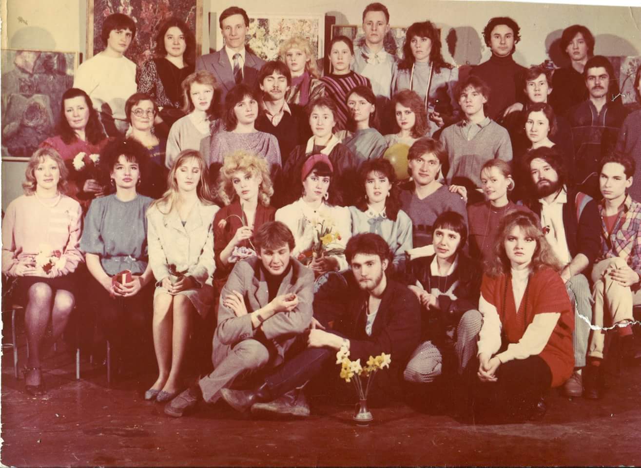 Ещё одна моя групповая фотка времён туманной юности. Студенты ИУИ. 1989г.