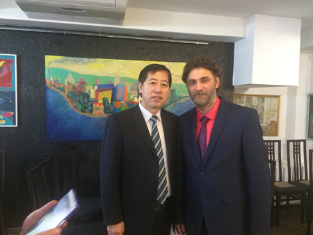 с Генеральным консулом КНР в г.Иркутске Го Чжицзюнем