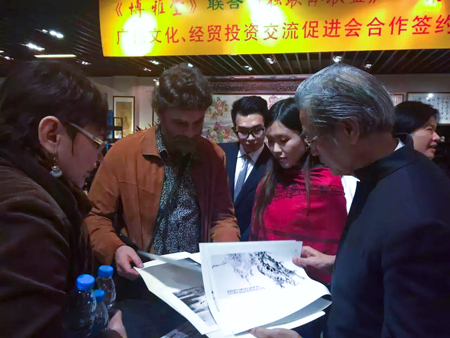 Обмен опытом с одним из самых известных художников провинции Гуандун
